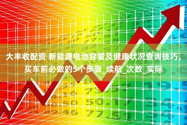 大丰收配资 新能源电池容量及健康状况查询技巧，买车前必做的5个步骤_续航_次数_实际